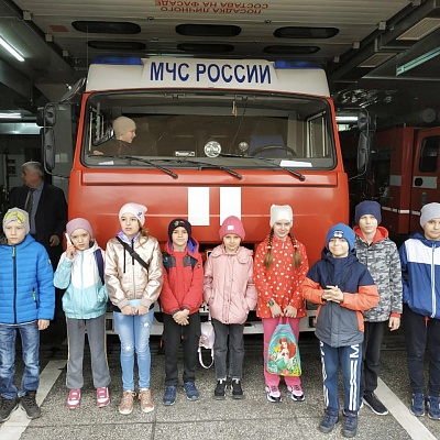 Экскурсия в пожарно-спасательную часть номер 8 ГУ МЧС России по Ставропольскому краю в городе Ставрополе